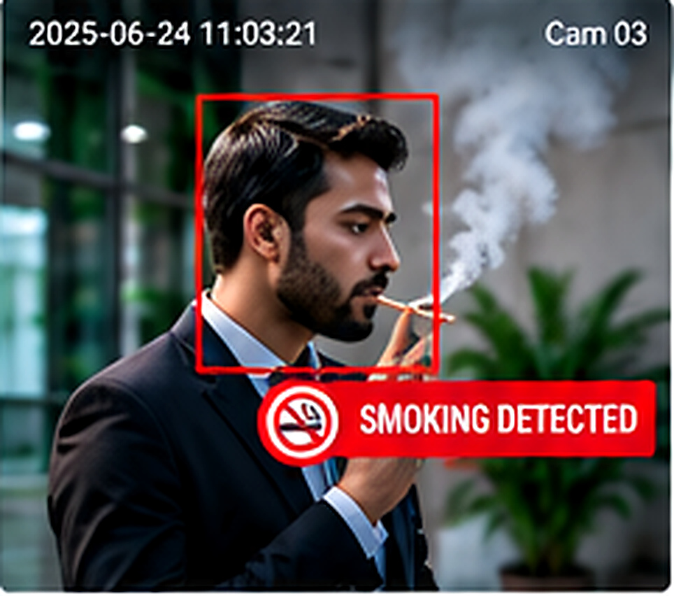 AI CCTV smoking detection